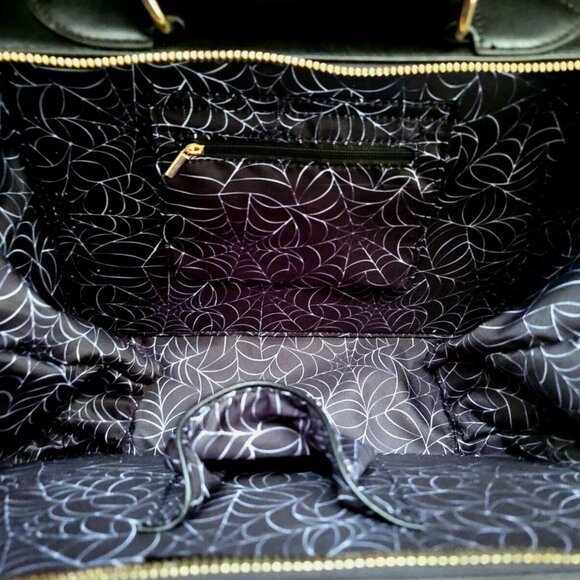 NEW Backstitch Bruja MexiWeen Bag Black White Pumpkin Halloween Spooky Crossbody - Picture 9 of 14